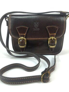 Charlie Leather Espresso/Rich Brown Small Leather Shoulder Bag/Crossbody –NWT